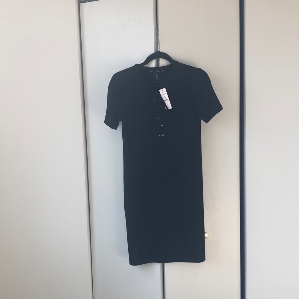 Brand new WHBM black t-shirt dress